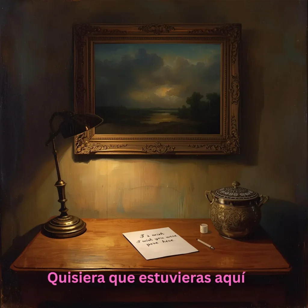 Quisiera que estuvieras aquí