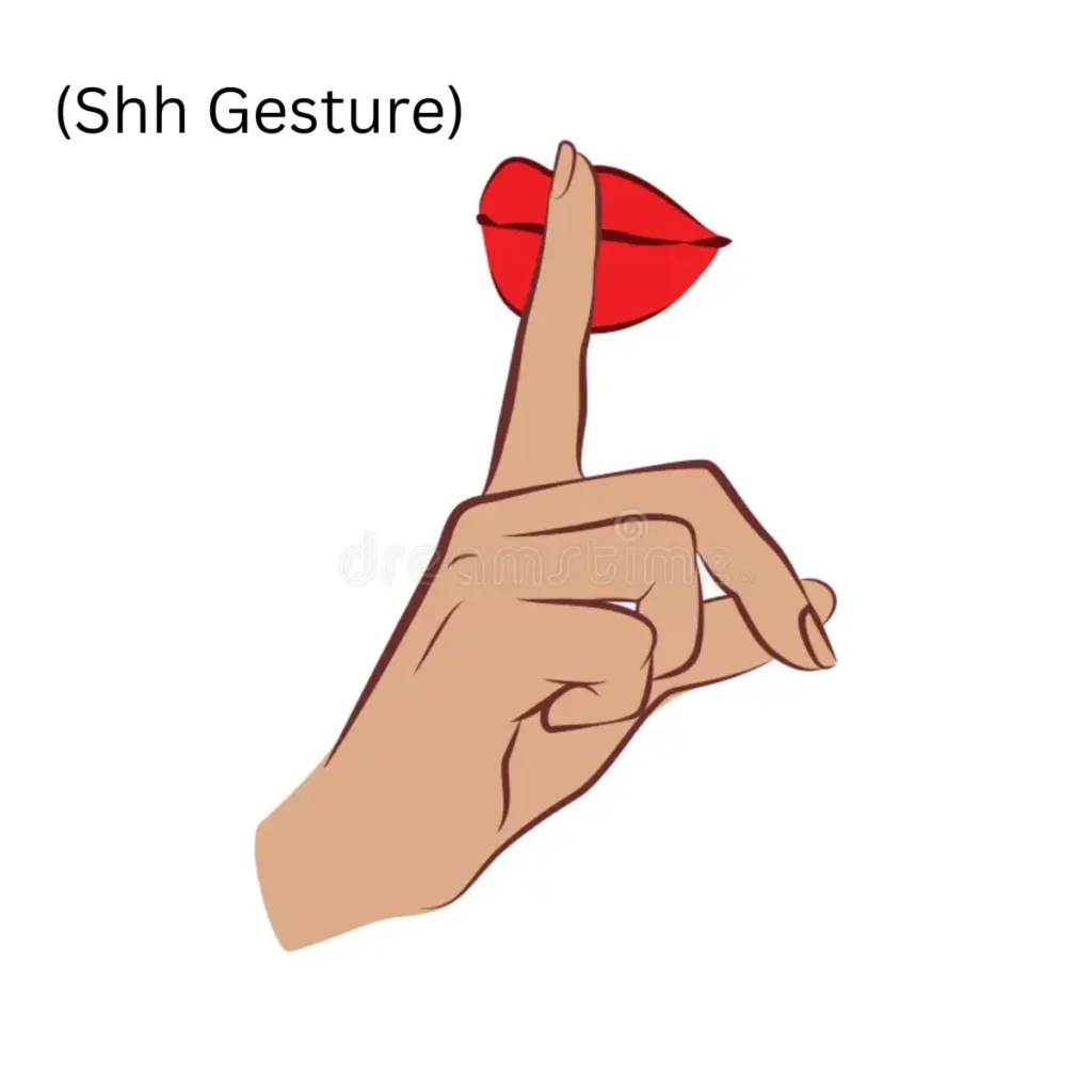 Index Finger to Lips