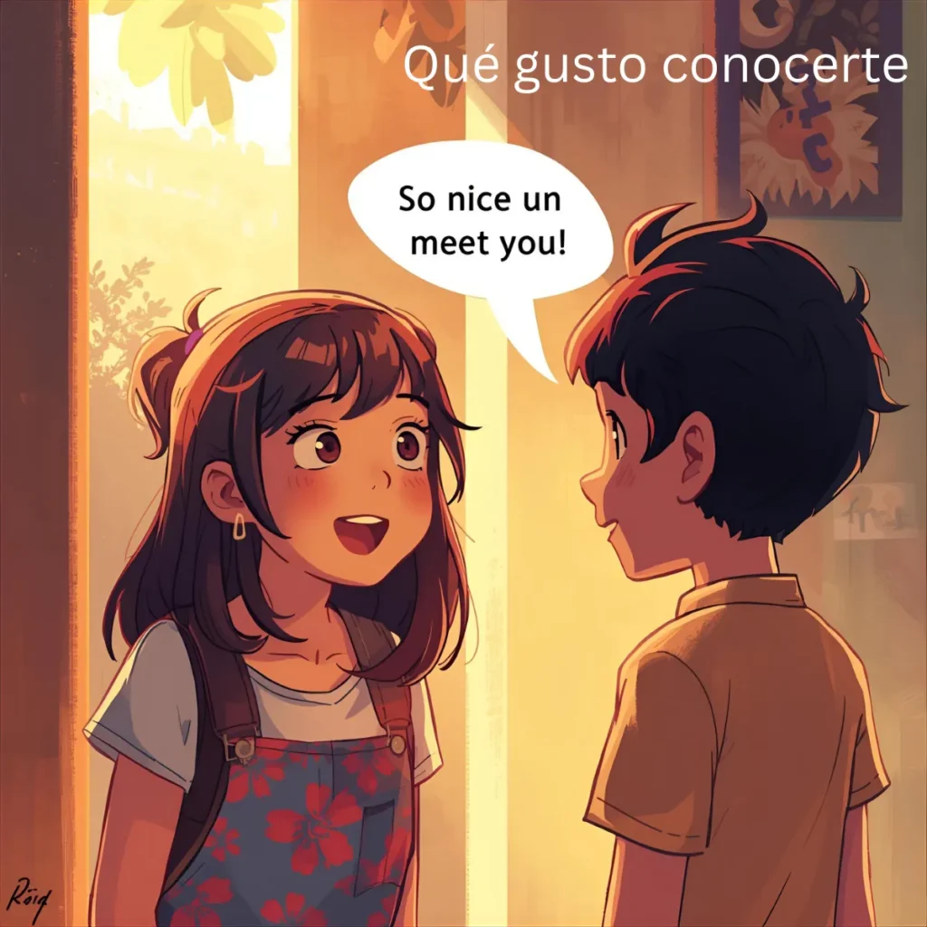 Qué gusto conocerte