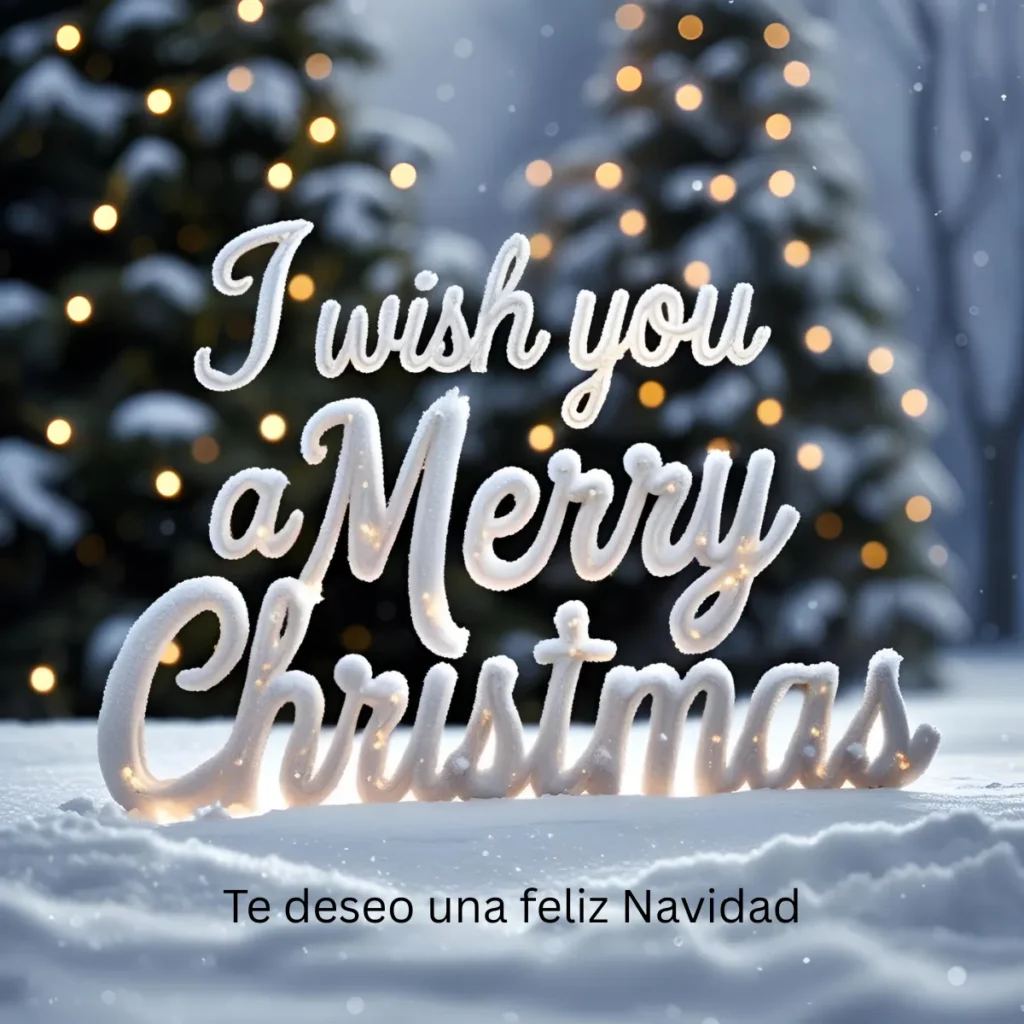 I wish you a Merry Christmas