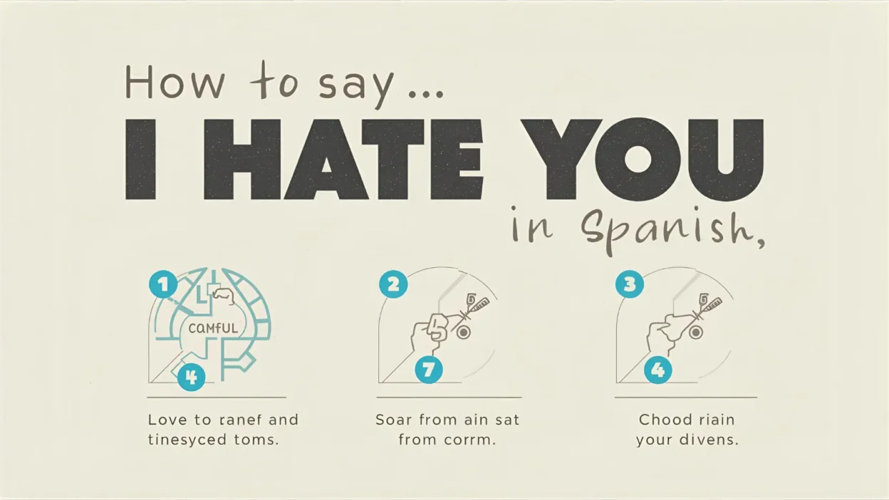 How to Say I Hate You in Spanish