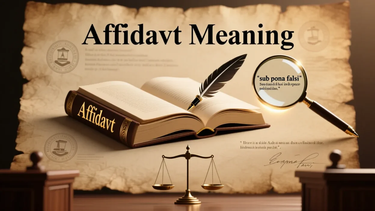 What Does Affidavit Mean