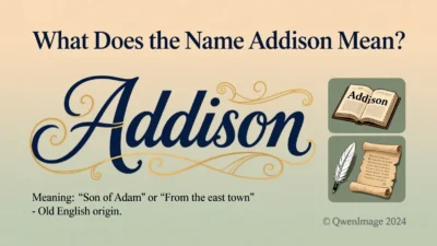 What Does the Name Addison Mean
