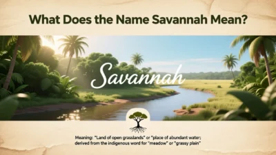 What Does the Name Savannah Mean