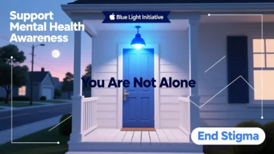 What Does a Blue Porch Light Mean
