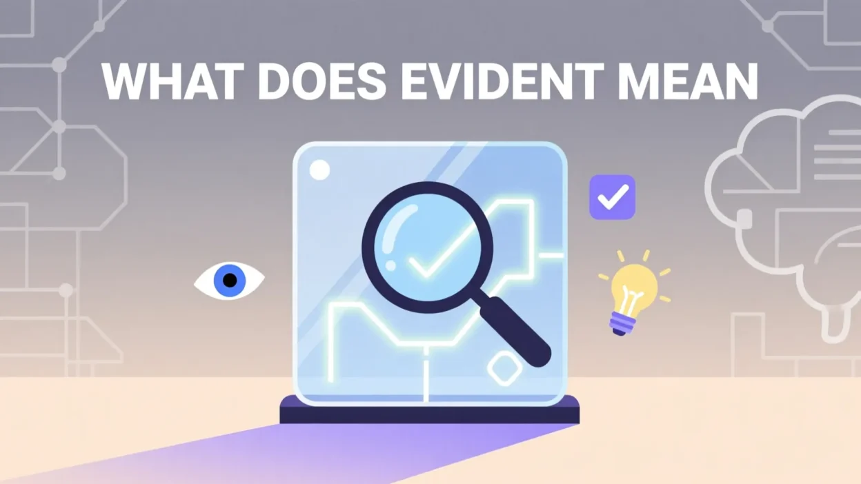 What Does Evident Mean
