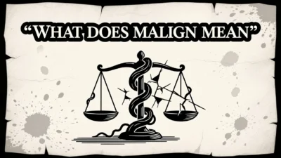 What Does Malign Mean