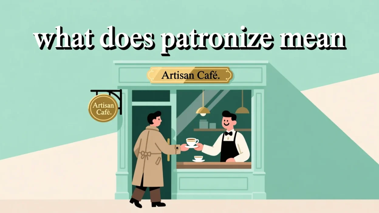What Does Patronize Mean